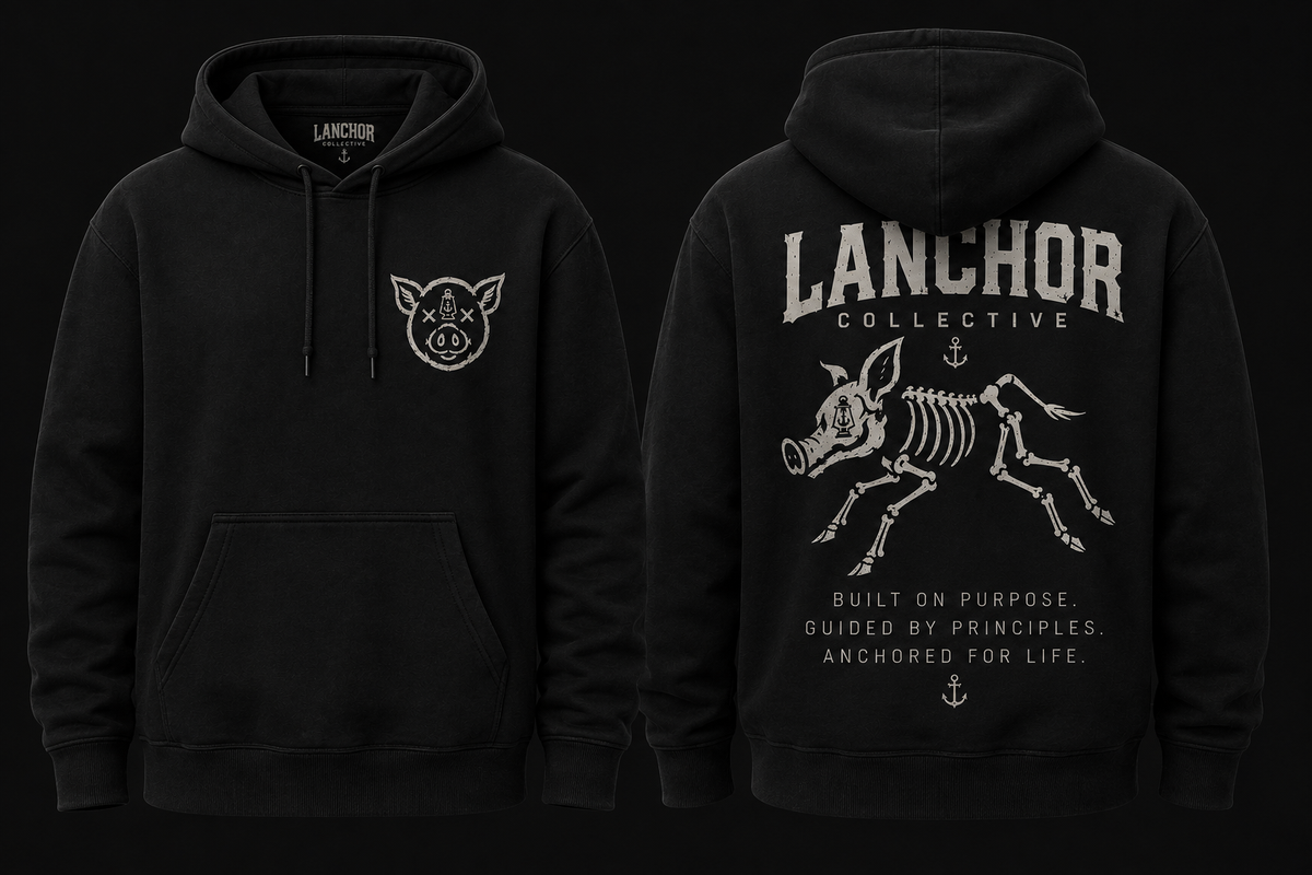 PIG Hoodie B/W G/Y